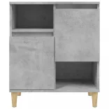 3 db betonszürke szerelt fa tálalószekrény 60 x 35 x 70 cm