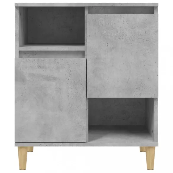 3 db betonszürke szerelt fa tálalószekrény 60 x 35 x 70 cm