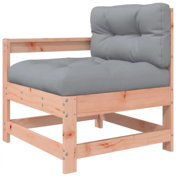 7 részes tömör duglászfenyő kerti társalgószett párnákkal