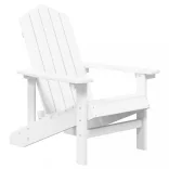 fehér HDPE kerti adirondack szék