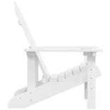 fehér HDPE kerti adirondack szék