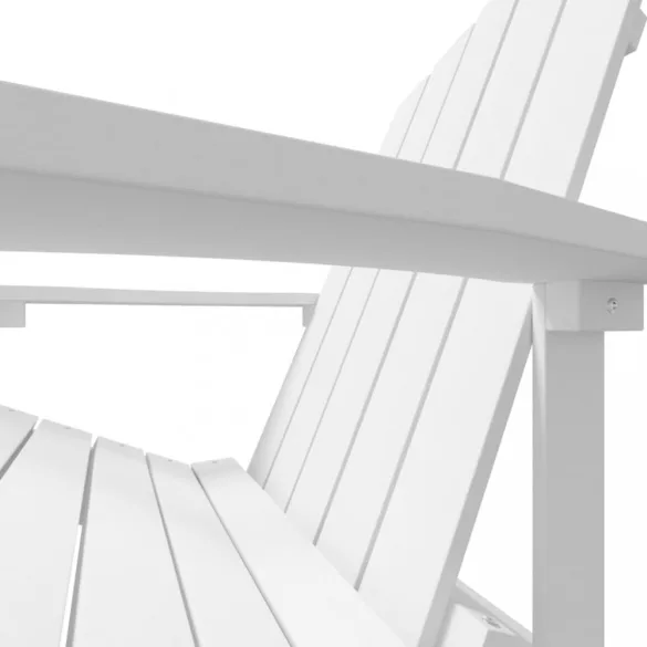 fehér HDPE kerti adirondack szék