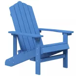 vízkék HDPE kerti adirondack szék