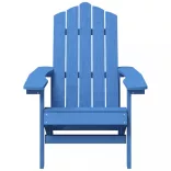 vízkék HDPE kerti adirondack szék