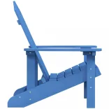 vízkék HDPE kerti adirondack szék