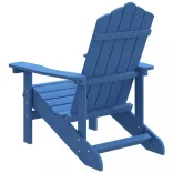 vízkék HDPE kerti adirondack szék