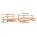 7 részes tömör fenyőfa kerti ülőgarnitúra