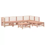 7 részes tömör duglászfenyő kerti ülőgarnitúra