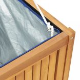 tömör tíkfa kerti láda 175 x 50 x 55 cm