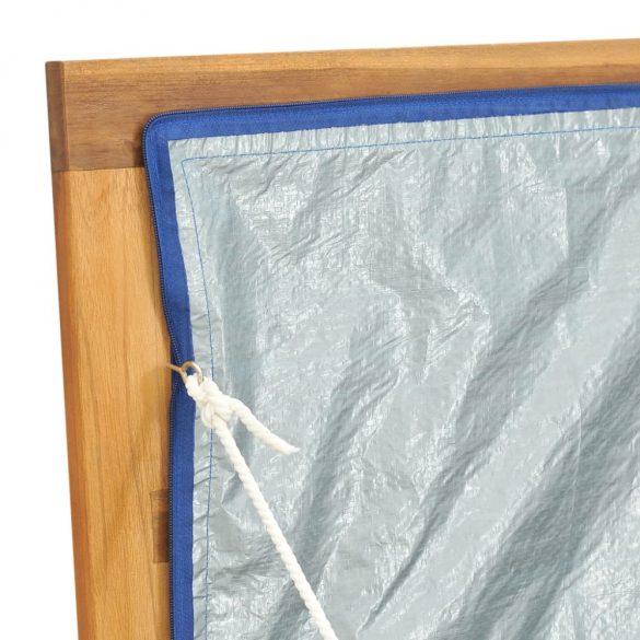 tömör tíkfa kerti láda 175 x 50 x 55 cm