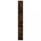 füstös tölgy színű térelválasztó könyvszekrény 100x24x188 cm