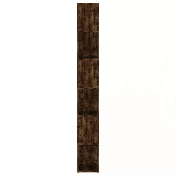 füstös tölgy színű térelválasztó könyvszekrény 100x24x188 cm