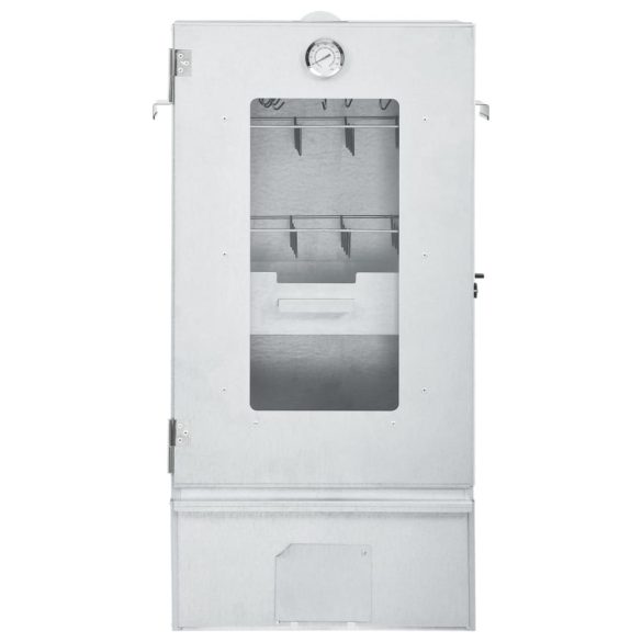 horganyzott acél BBQ füstölőkemence asztallal