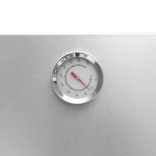 horganyzott acél BBQ füstölőkemence asztallal