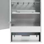 horganyzott acél BBQ füstölőkemence asztallal