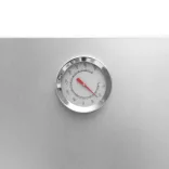 horganyzott acél BBQ füstölőkemence asztallal