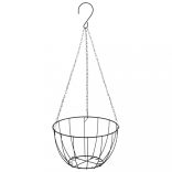 4 db fekete acél függő kaspótartó kaspóval