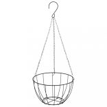 4 db fekete acél függő kaspótartó kaspóval