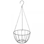 4 db fekete acél függő kaspótartó kaspóval