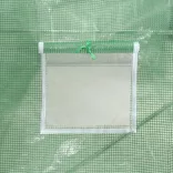 zöld acélvázas melegház 8 m² 4 x 2 x 2 m