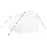 fehér acélvázas melegház 8 m² 4 x 2 x 2 m