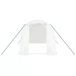 fehér acélvázas melegház 8 m² 4 x 2 x 2 m