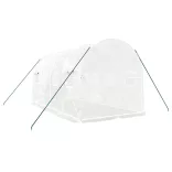 fehér acélvázas melegház 8 m² 4 x 2 x 2 m