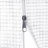 fehér acélvázas melegház 40 m² 20x2x2 m