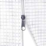 fehér acélvázas melegház 48 m² 24 x 2 x 2 m