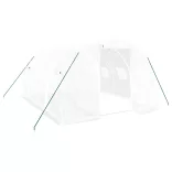 fehér üvegház acélvázzal 12 m² 4x3x2 m