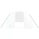 fehér üvegház acélvázzal 12 m² 4x3x2 m