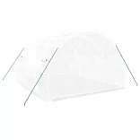 fehér üvegház acélvázzal 12 m² 4x3x2 m