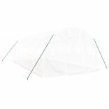 fehér acélvázas melegház 18 m² 6 x 3 x 2 m