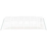 fehér acélvázas melegház 18 m² 6 x 3 x 2 m