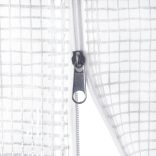 fehér acélvázas melegház 24 m² 8x3x2 m