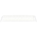 fehér acélvázas melegház 30 m² 10x3x2 m