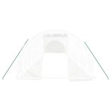 fehér acélvázas melegház 42 m² 14 x 3 x 2 m