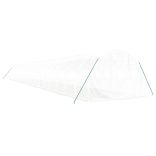 fehér acélvázas melegház 60 m² 20x3x2 m