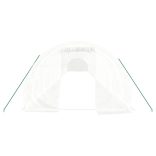 fehér acélvázas melegház 60 m² 20x3x2 m