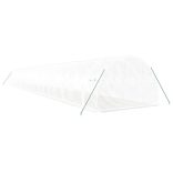 fehér acélvázas melegház 60 m² 20x3x2 m