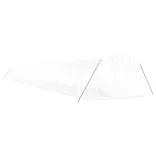 fehér acélvázas melegház 66 m² 22x3x2 m