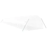 fehér acélvázas melegház 66 m² 22x3x2 m