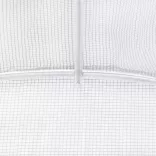 fehér acélvázas melegház 66 m² 22x3x2 m