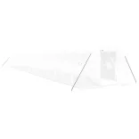 fehér acélvázas melegház 72 m² 24 x 3 x 2 m