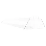 fehér acélvázas melegház 72 m² 24 x 3 x 2 m