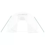 fehér acélvázas melegház 72 m² 24 x 3 x 2 m