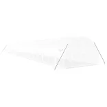 fehér acélvázas melegház 72 m² 24 x 3 x 2 m