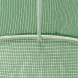 zöld acélvázas melegház 40 m² 10 x 4 x 2 m