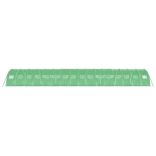 zöld acélvázas melegház 64 m² 16 x 4 x 2 m