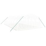 fehér acélvázas melegház 32 m² 8 x 4 x 2 m